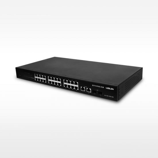 2 SFP موزع شبكة اتصال داخلي رقمي بمنفذ 24 LAN